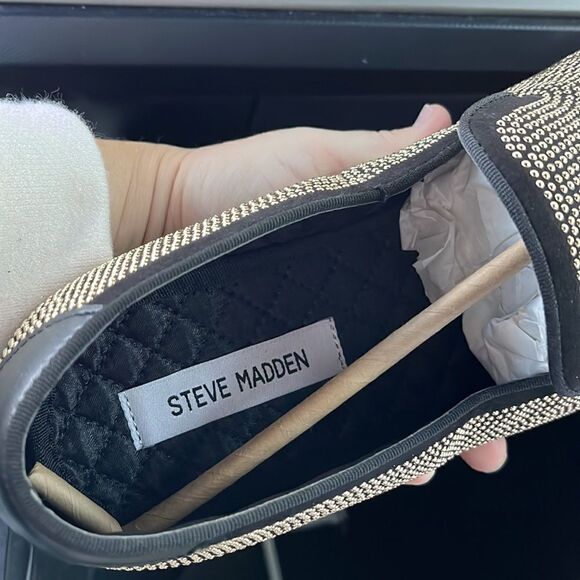 Men’s Steve Madden Mezmoryze Beaded Smoking Slipper Loafer, 11.5, New with box - Picture 9 of 16